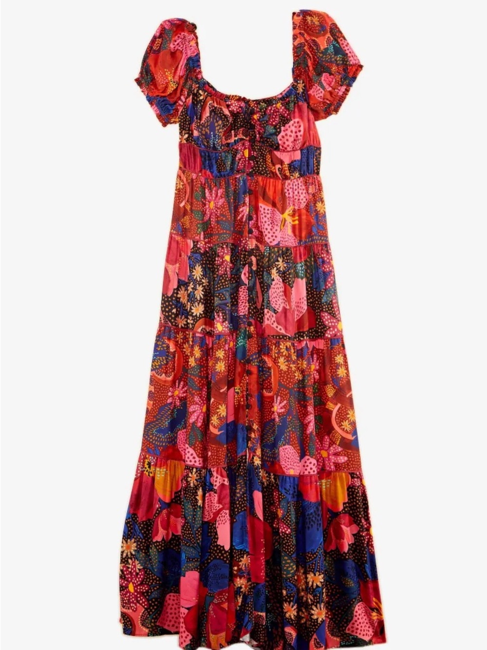FARM RIO 
Mixed Wild Life Lenzing™ Ecovero™ Viscose Maxi Dress - Picture 5 of 5